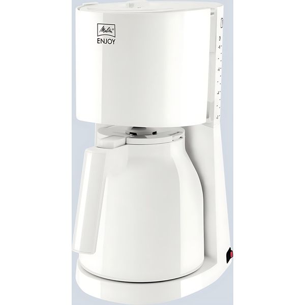 Macchina Da Caffè Melitta 1017-05 10 Tazze In Caraffa Termica 1000 Watt Bianco-image
