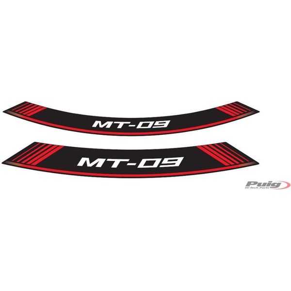 Puig 9135R Strisce Per Cerchi Speciali Per Yamaha MT-09 Rosso-image