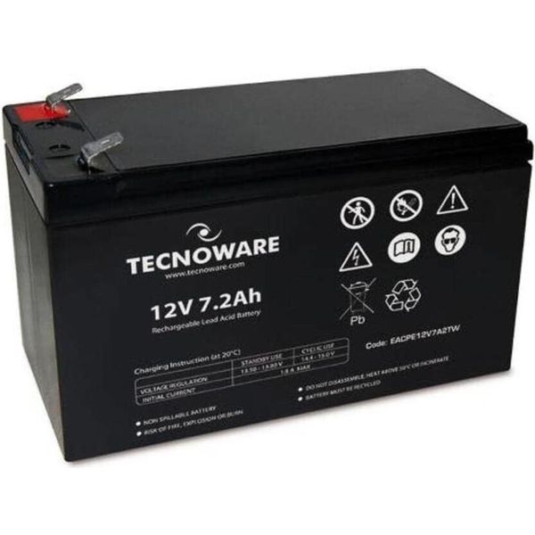 Tecnoware Batteria Di Potenza 12 V, 7,2 Ah, 6,3 Mm-image