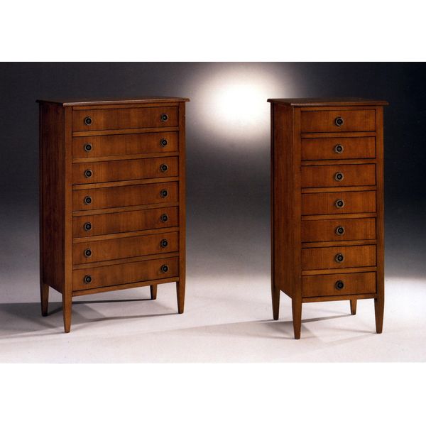 Cassettiera Credenza Credenze 7 Cassetti Mobile Alto Legno Nuovo-image