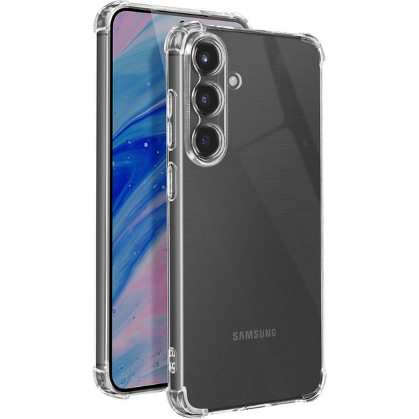Avizar, Custodia Bumper Per Samsung Galaxy S25 Con Angoli Antiurto, Trasparente-image