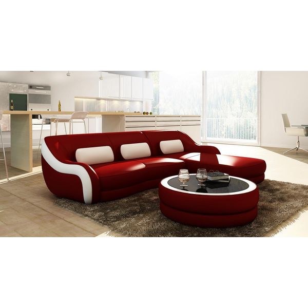 Divano In Pelle Di Design Divano Angolare Divano Imbottito Divano Angolare Seduta Angolare L Set Divano Nuovo-image