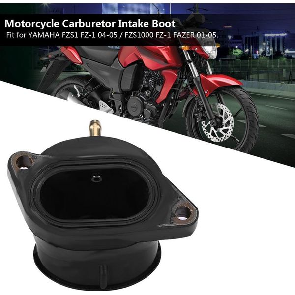 Stivale Del Collettore Di Aspirazione Del Carburatore, Giunto A Scarpa Del Carburatore 4PCS Plastica Nera -Alte Prestazioni Per Moto-image