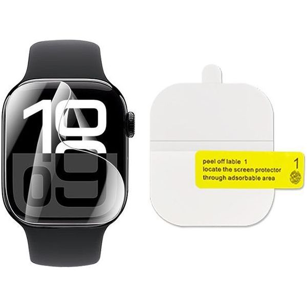 Inf Pellicola Protettiva Idrogel Curva Ad Alta Definizione Per Apple Watch 40Mm (Serie 4/5/6/SE) - Posizionamento A Mezza Adsorbimento (Confezione Da 3)-image