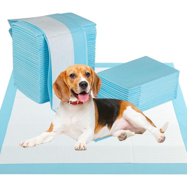 Costway 150 Pezzi 76X76Cm Assorbenti Per Cani, A Prova Di Perdite, Assorbenti Per Cuccioli, Assorbenti Igienici, Assorbenti Usa E Getta, Assorbenti Per Cuccioli-image