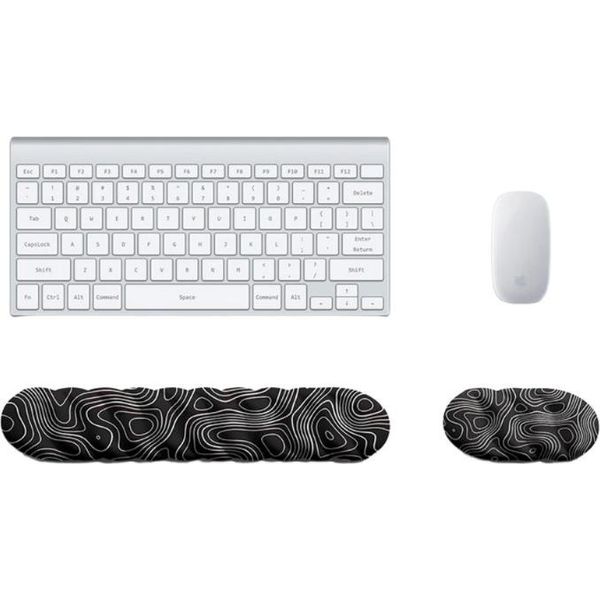 Inf Set Ergonomico Poggiapolsi Tastiera E Mouse Per Sollievo Affaticamento Multicolor3-image