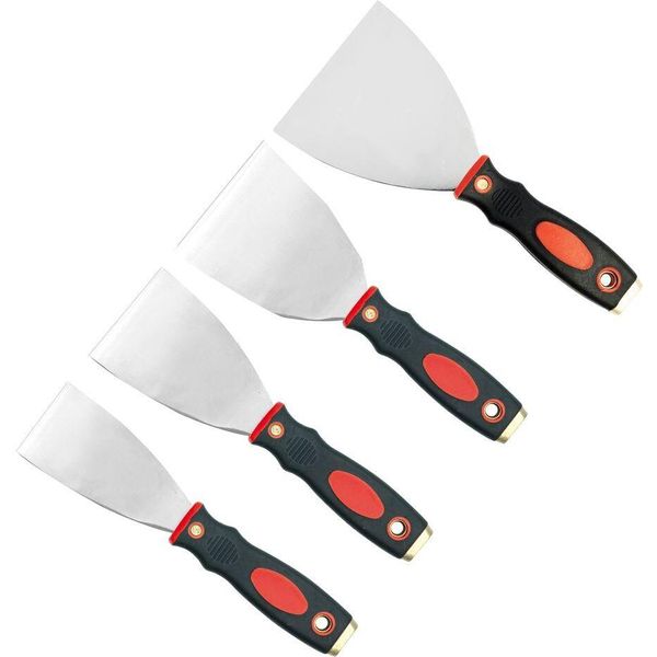 Spatola Per Pittori Spatola Per Facciate Spatola Per Superfici In Acciaio Inox Spatola Per Riempimento Manico 2K Rivestito Antiaderente, Larghezza: 60 Mm-image