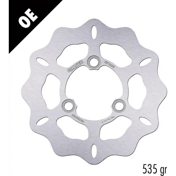 Set Di Dischi Freno Galfer 2X DF742W Wave® Rigido Anteriore 180X5Mm Per Gas Hp Wild Wild HP-WILD 240 - 450 Ccm-image