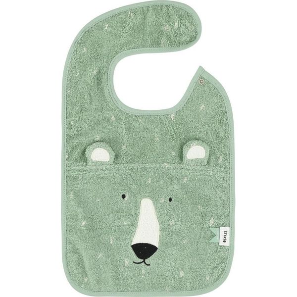 Bavaglino Trixie - Cotone Organico - Mr Polar Bear - Bavaglino Per Bambini Verde-image