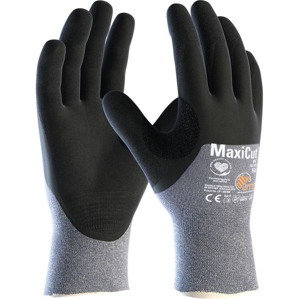 Guanti Antitaglio Maxicut®Oil™44-505 Taglia 8 Blu/Nero EN420/EN388 12 Pa-image