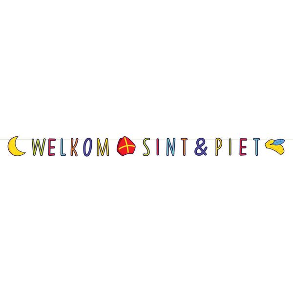 Ghirlanda Di Lettere Haza Witbaard "Welcome Saint Piet"", 285 Cm"-image