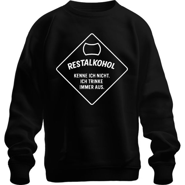 Non Conosco L'alcol Residuo Che Bevo Birra Divertente Dicendo Festa Felpa Unisex Pullover, Nero, Xl-image