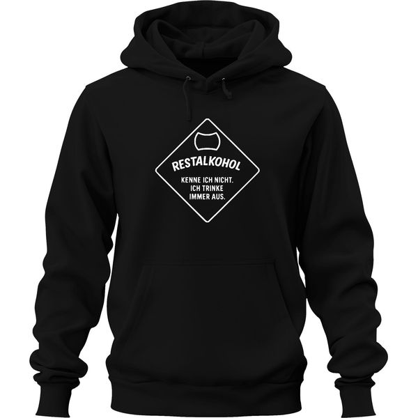 Non Conosco L'alcol Residuo Che Bevo Birra Divertente Dicendo Festa Felpa Con Cappuccio Unisex Con Cappuccio, Nero, M-image