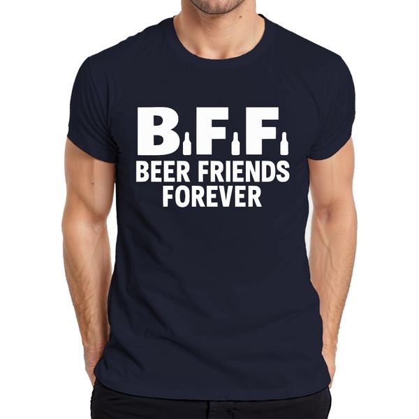 Maglietta Da Uomo Bff Beer Friends Forever Beer Friends Party Pub Jga Funny Beer, Navy, S-image