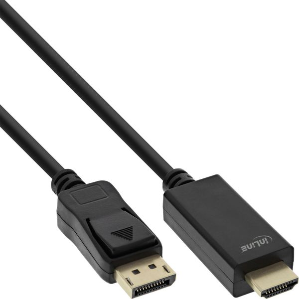 Inline® 17188I Cavo Convertitore Inline® Displayport A Hdmi, 4K/60Hz Nero, 7,5 M-image