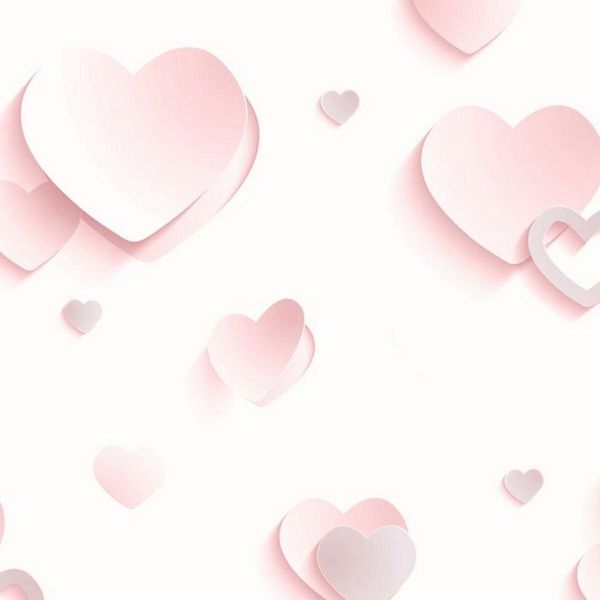 Muriva - Carta Da Parati, Cuore AG1265 (10 M X 53 Cm) (Rosa)-image