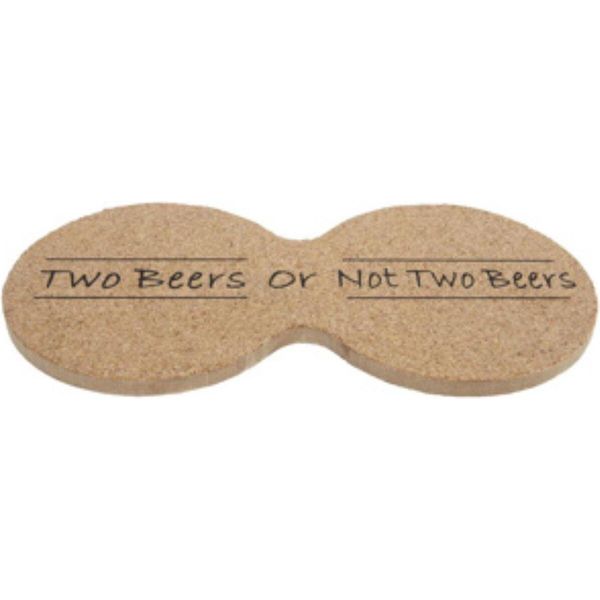 Senza Marca Sottobicchiere Due Birre S4 Sughero 19X9,5X0,6Cm | 6 Pezzi-image