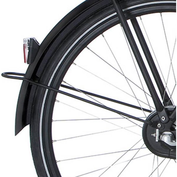 Asta Parafango Posteriore Cortina 28 U1 E-U1 Nero Opaco-image