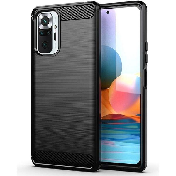 Custodia Forcell Custodia Carbon Xiaomi Redmi Note 10 5G / Poco M3 Pro / Poco M3 Pro 5G Nero 5903396107344-image
