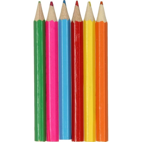 Matite Colorate Duckiez Faccia Ridente, 6 Pezzi.-image