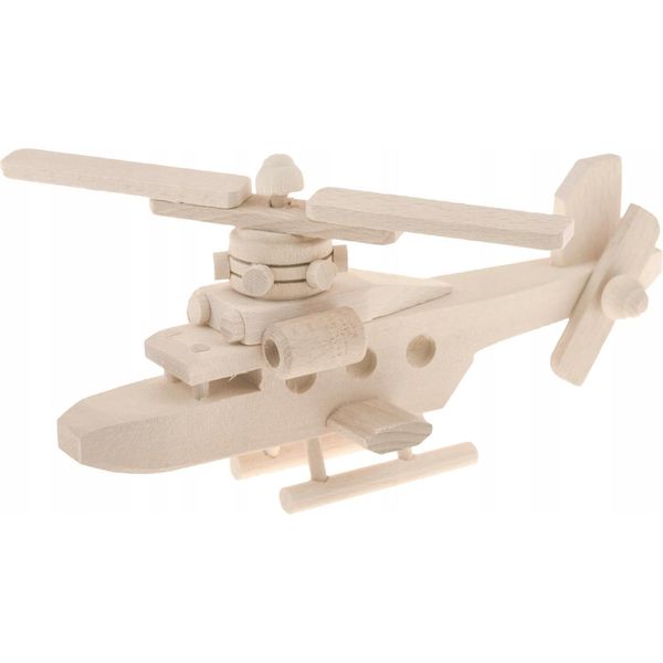Elicottero In Legno Decoupage Eko Pl-image