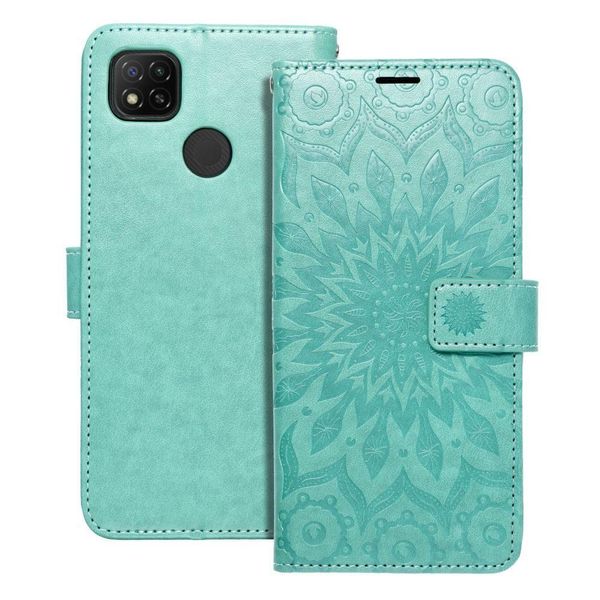 Mezzo Custodia A Libro Per Xiaomi Redmi 9C / 9C Nfc Mandala Verde 445790-image