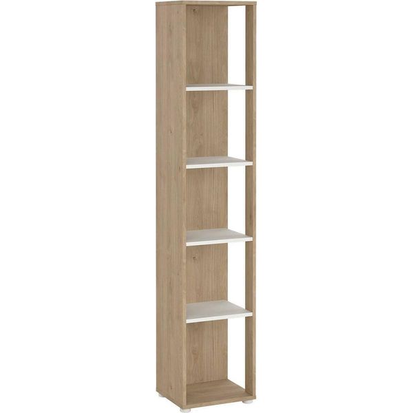 Dmora Libreria Baaz 34.3X40.8X204.7H Cm Marrone, 4 Ripiani Portata Ripiani 12-image
