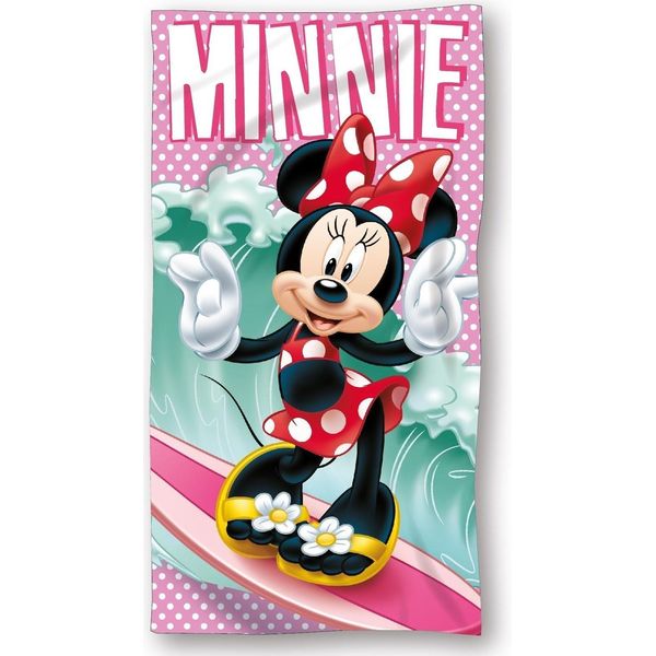 Telo Mare Per Bambini In Cotone 70X140 Minnie Mouse-image