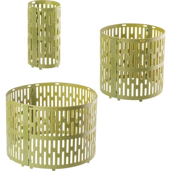 Protezione Del Tronco Kadax 20 X 33 Cm, Set Di 3, Protezione In Plastica Per Alberi, Protezione Dell'albero Contro I Morsi Della Selvaggina, Protezione Del Tronco Per Alberi Da Frutto, Copertura Di Protezione Dell'albero Verde-image