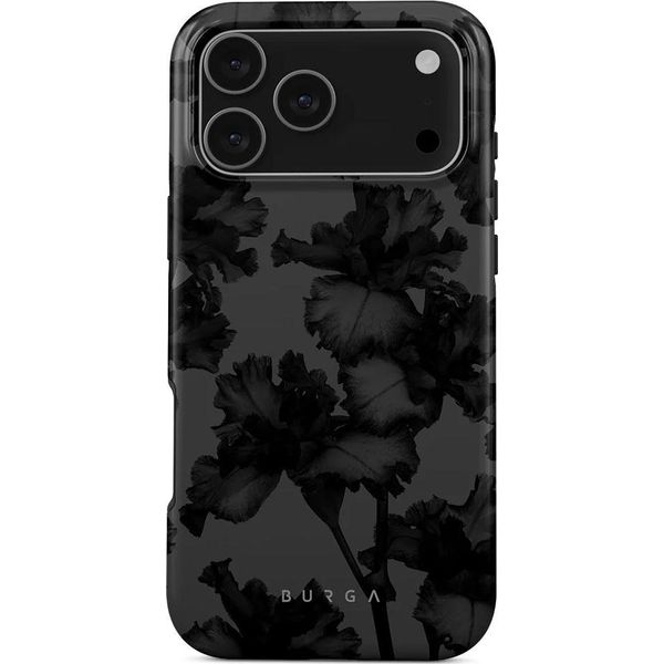 Custodia Per Iphone 17 Pro Max, Burga Nucturnal Tough Magnetic, Nera Con Motivo Floreale-image