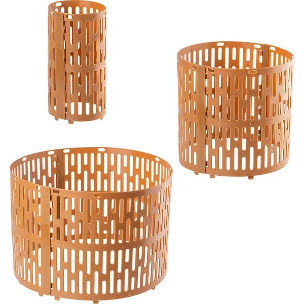 Kadax Protezione Per Tronchi 20 X 33 Cm, Set Di 6, Protezione In Plastica Per Alberi, Protezione Per Alberi Contro I Morsi Di Selvaggina, Protezione Per Tronchi Di Alberi Da Frutto, Copertura Per Alberi Marrone-image