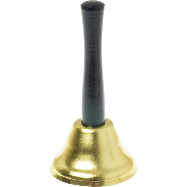Campana Dorata Del Corpus Domini Per Un Ragazzo Per La Processione, Manico In Legno, 11,5 Cm-image