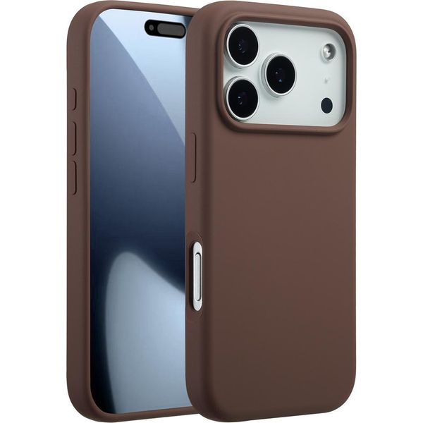 Custodia Per Iphone 17 Pro - Silicone - Accezz Soft Case/Backcover - Marrone-image