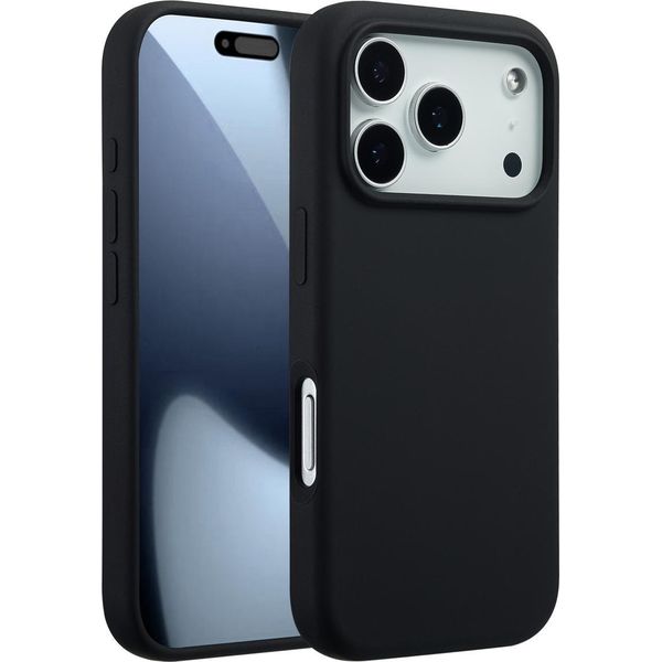 Custodia Per Iphone 17 Pro - Silicone - Accezz Soft Case/Backcover - Nero-image