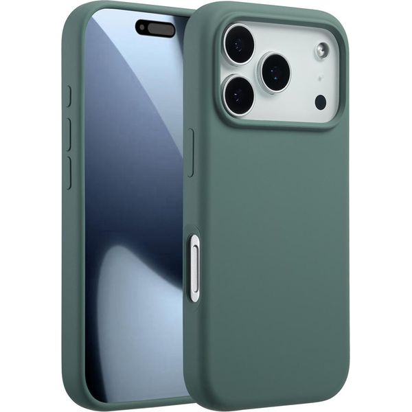 Custodia Per Iphone 17 Pro - Silicone - Accezz Soft Case/Backcover - Verde Scuro-image