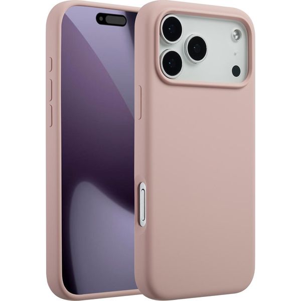 Custodia Per Iphone 17 Pro Max - Silicone - Accezz Soft Case/Backcover - Rosa-image