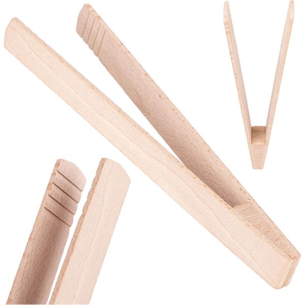 Pinze Per Cetrioli Kadax 21,5 Cm, Pinze Da Barbecue In Legno, Pinze Da Cucina Per Grigliare, Cucinare, Arrostire E Servire Gli Alimenti, Pinze In Legno Per Cetrioli, Pinze Da Barbecue In Legno, Pinze Da Cucina-image