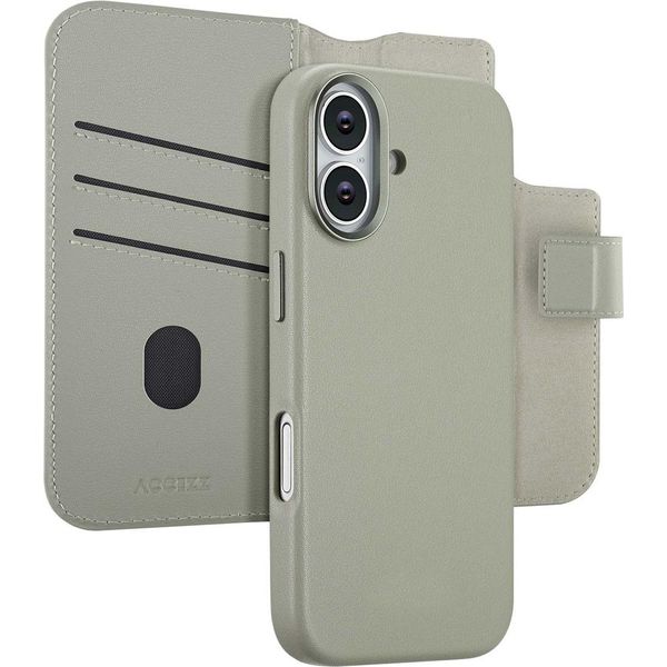 Cover Per Iphone 17 - Vera Pelle - Accezz Flip Cover/2 In 1 Case - Grigio-image
