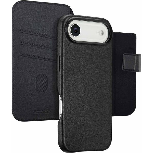 Custodia Per Iphone Air - Vera Pelle - Accezz Flip Cover/2 In 1 Case - Nero-image