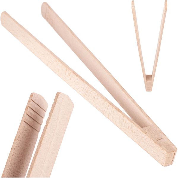 Pinze Per Sottaceti Kadax 29,5 Cm, Pinze Da Barbecue In Legno, Pinze Da Cucina Per Grigliare, Cucinare, Arrostire E Servire Gli Alimenti, Pinze In Legno Per Sottaceti, Pinze Da Barbecue In Legno, Pinze Da Cucina-image