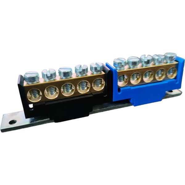 Morsettiera Pe/N Con Supporto 4 Moduli Pe+N 2X 5P 1006.04.I Marlanvil 1374-image