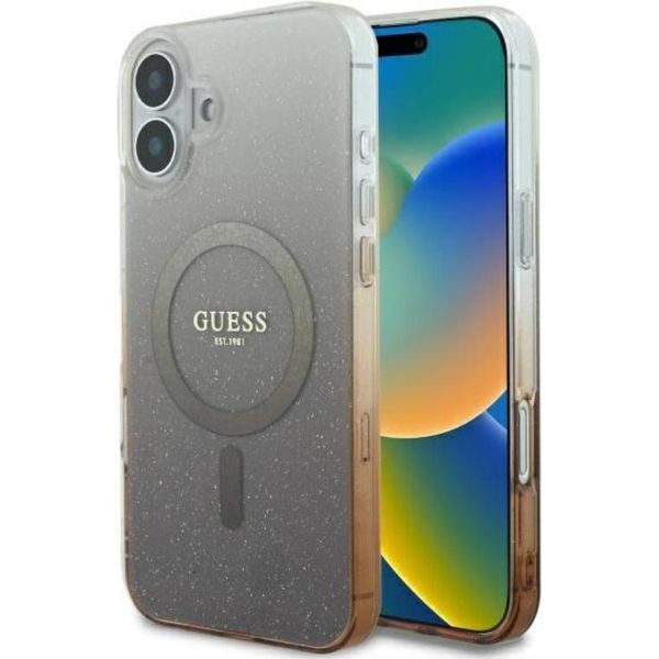 Guess Guhmp16Shgrcelw Iphone 166.1 BrąZowy/Marrone Custodia Rigida Iml Glitter Gradient Magsafe-image