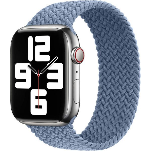 Cinturino Apple Solo Intrecciato Per Apple Watch | 44/45/46/49 Mm - Taglia 4 - Blu Ardesia-image