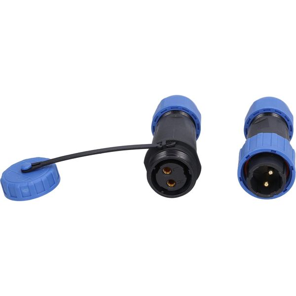 Connettore A Spina Per L'aviazione IP68 Impermeabile Senza Saldature Maschio Femmina A Coppia 2 Pin 250V 20A LP16-image