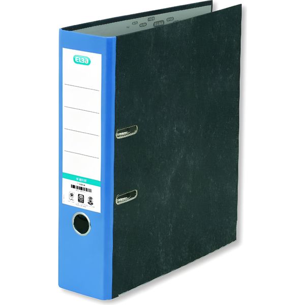 Elba 100023246 Cartella Smart Marmo Nuvolato Originale, Con Etichetta Incollata Sul Dorso, Larghezza Dorso 8 Cm, Blu-image