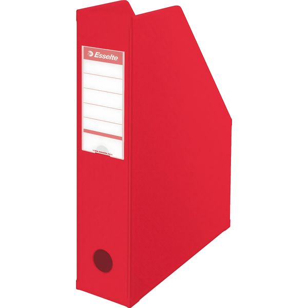Esselte 56003 Cartella Per Riviste, A4, Cartone Con Saldature In Pvc, Rosso-image