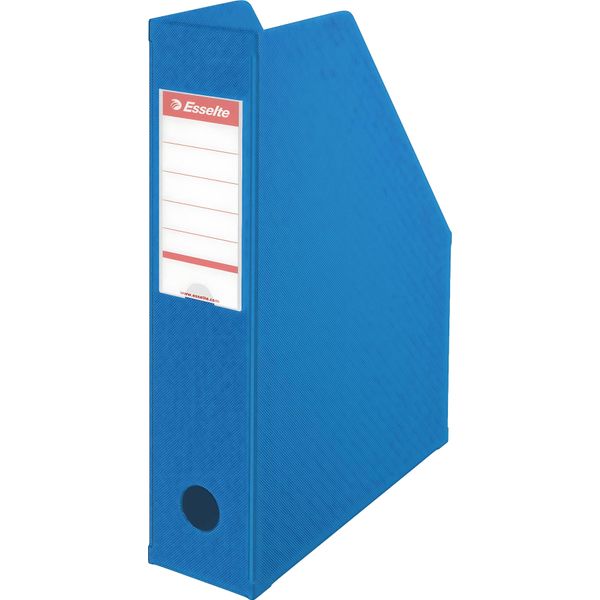 Esselte 56005 Cartella Per Riviste, A4, Cartone Con Saldatura In Pvc, Blu-image