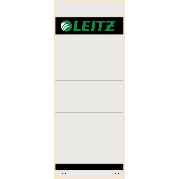 Leitz 1647-00-85 10 Etichette Per Dorso - Larghe/Extra Corte, 61 X 157 Mm, Grigio Chiaro-image