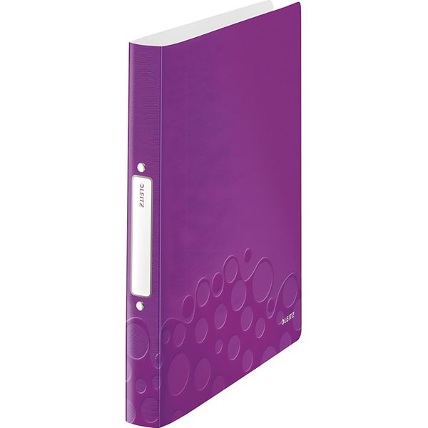 Leitz 4257-00-62 4257 Raccoglitore Ad Anelli Wow, A4, Pp, 2 Anelli, 25 Mm, Viola-image