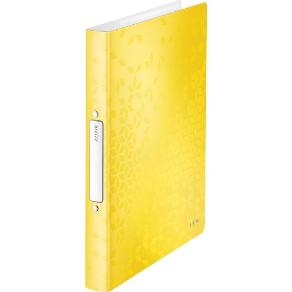 Leitz 4257-00-16 Raccoglitore Wow A 2 Anelli Giallo 3,2 Cm Din A4-image
